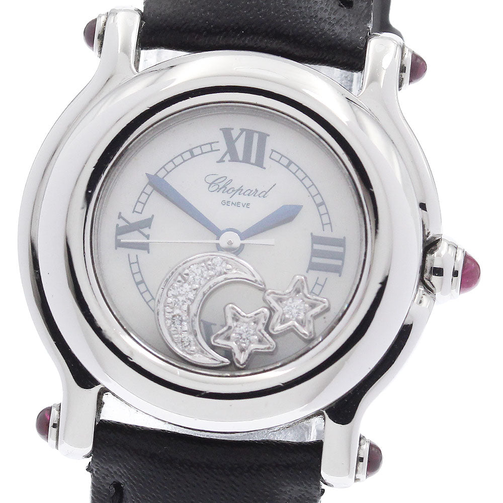 Chopard Happy sports 27/8245-21 moon & star shell Dial Quartz Ladies Watch_918587