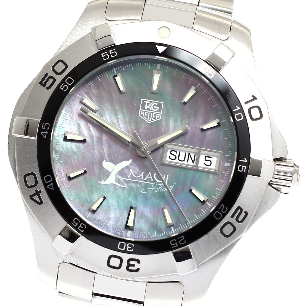 TAG HEUER Aquaracer Maui WAF2012 Day date Black shell Dial Automatic Men's Watch_918605