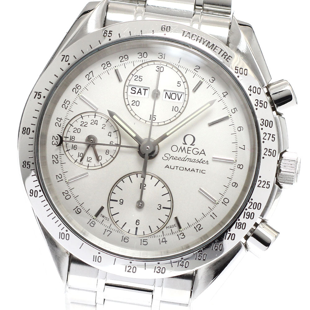 OMEGA Speedmaster 3521.30 Triple calendar Silver Dial Auto Men's Watch_918650
