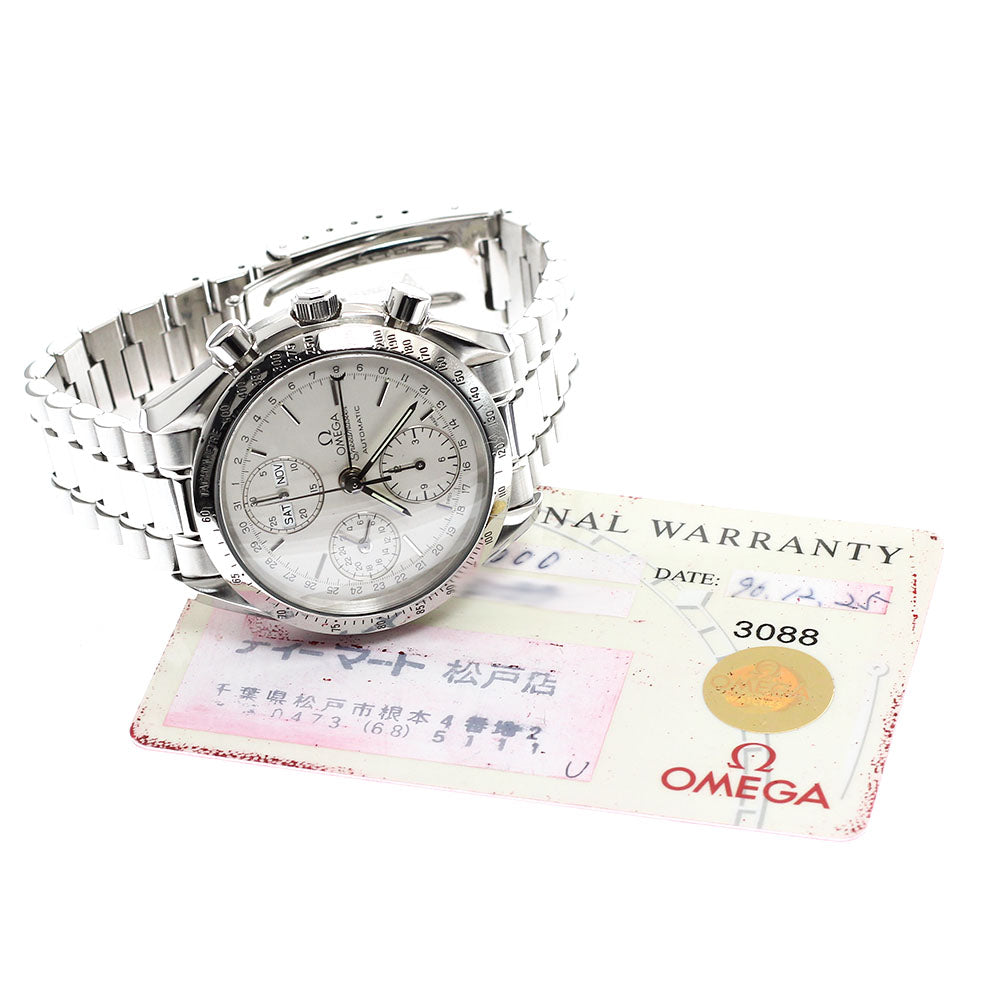 OMEGA Speedmaster 3521.30 Triple calendar Silver Dial Auto Men's Watch_918650