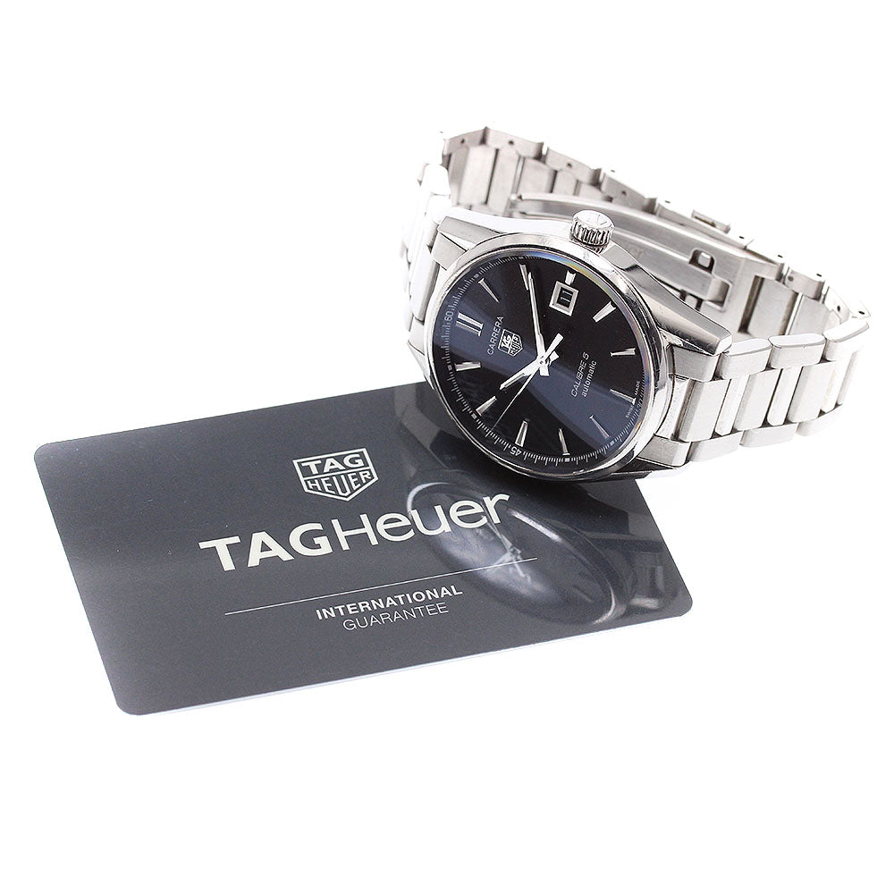 TAG HEUER Carrera Caliber 5 WAR211A-1 Date black Dial Automatic Men's_918664