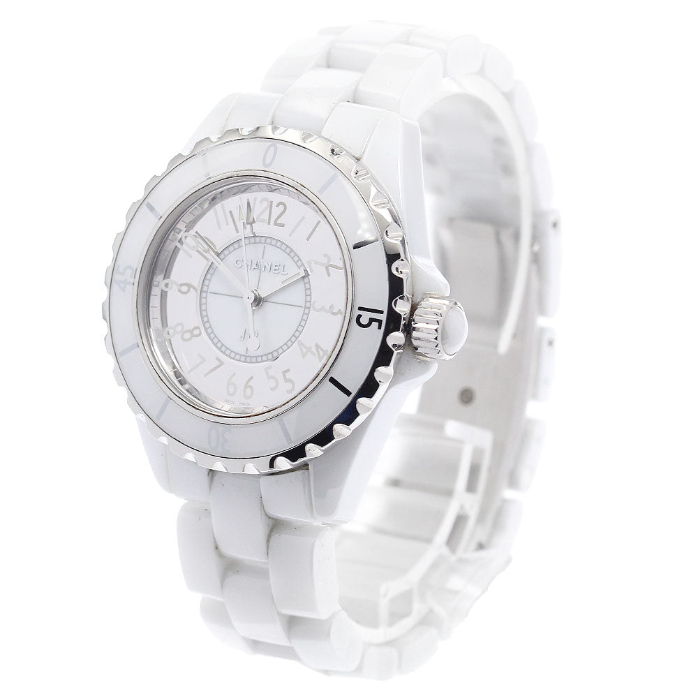 CHANEL J12 Mirror H4861 Ceramic White / mirror Dial Quartz Ladies Watch_918668