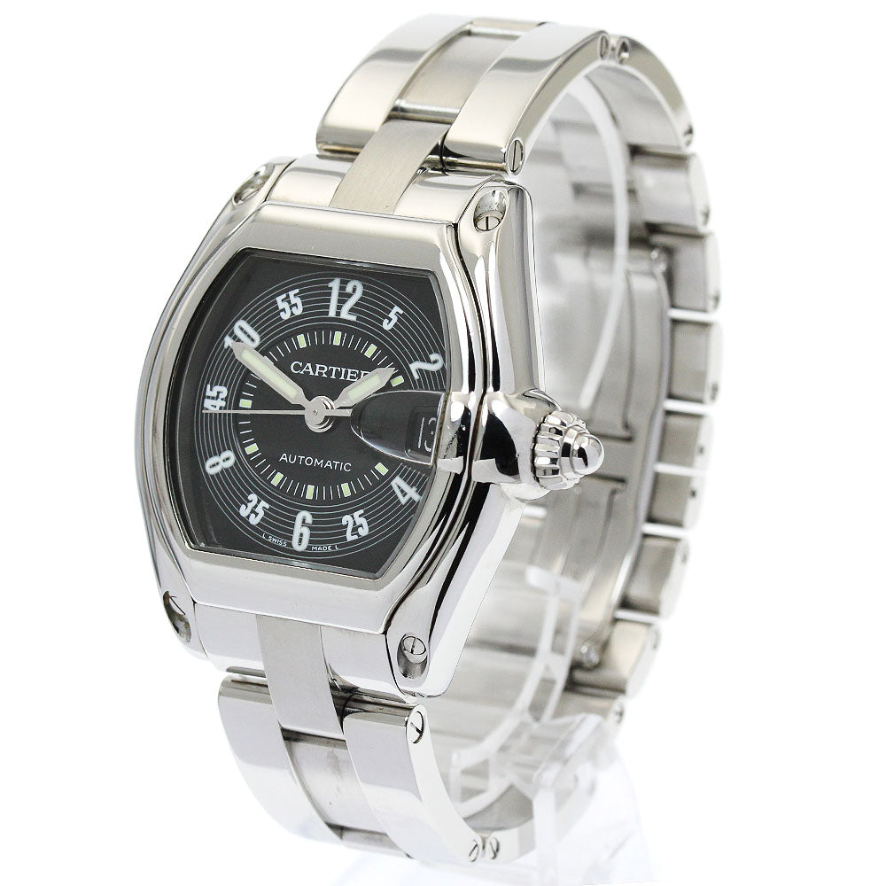 CARTIER Roadster LM W62004V3 Date black Dial Automatic Men's Watch_918695