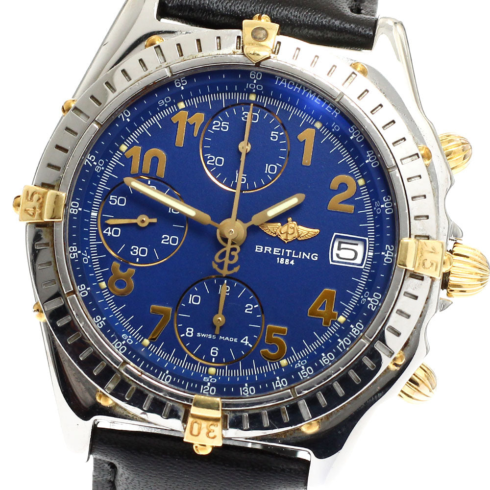 BREITLING Chronomat Bicolor B13050.1 Date Navy Dial Automatic Men's Watch_918712
