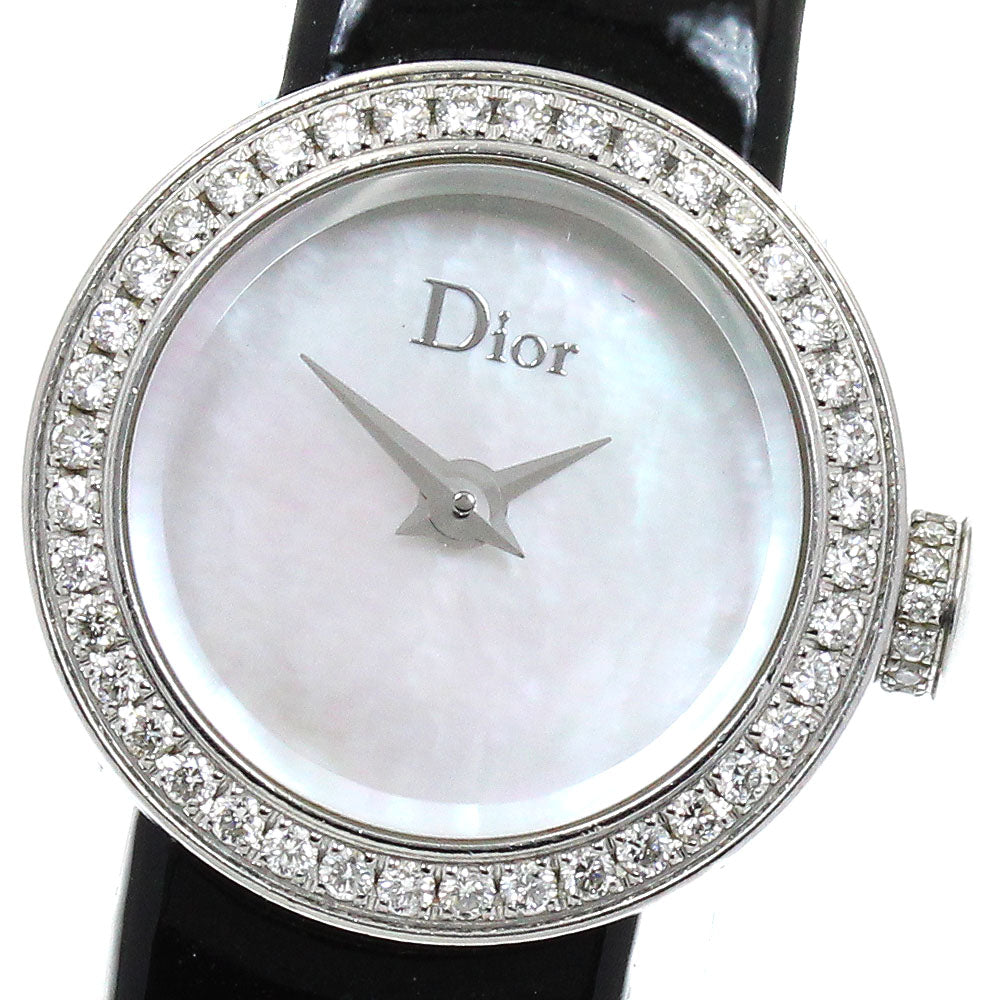 Dior la di de dior CD040110 Diamond bezel, shell dial White shell Dial Quartz Ladies Watch_918714