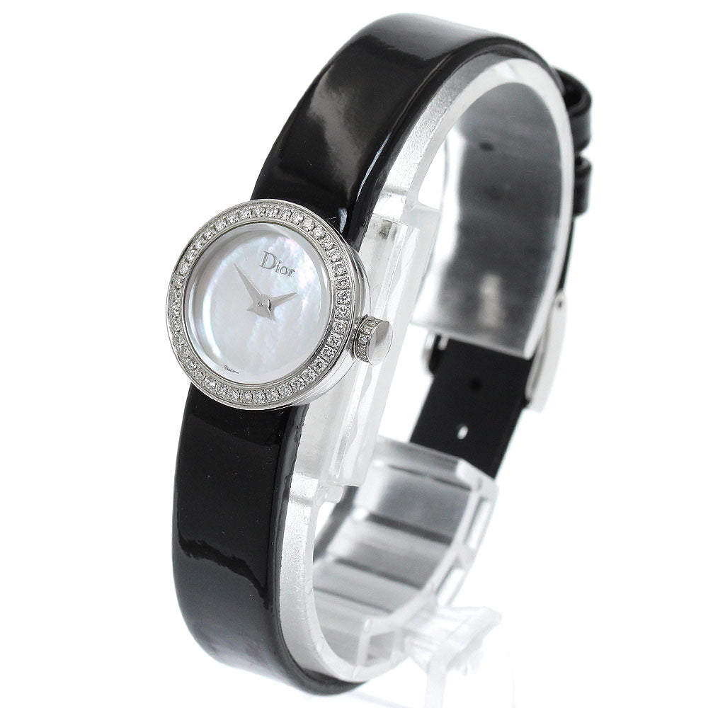 Dior la di de dior CD040110 Diamond bezel, shell dial White shell Dial Quartz Ladies Watch_918714