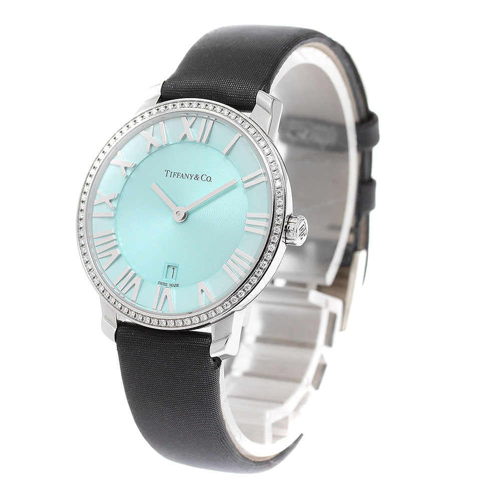 TIFFANY&Co. Atlas 2 hand date diamond bezel Quartz Ladies Watch_918749