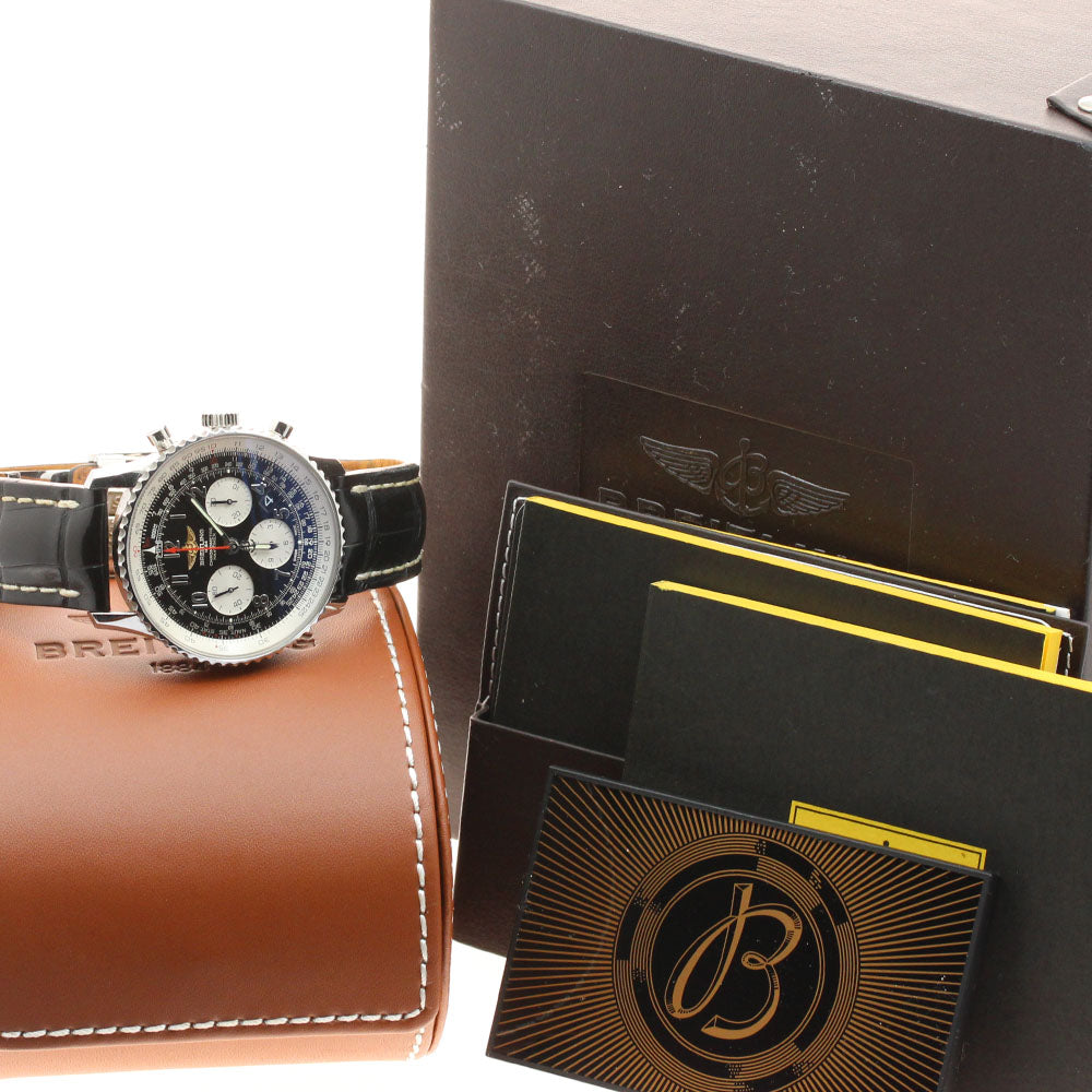 BREITLING Navitimer01 AB012012/BB02 Chronograph Black / Silver Dial Automatic Men's Watch_918759