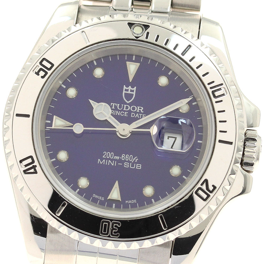 TUDOR Prince Date Mini Sub 73290 Date blue Dial Automatic Boy's Watch_918766