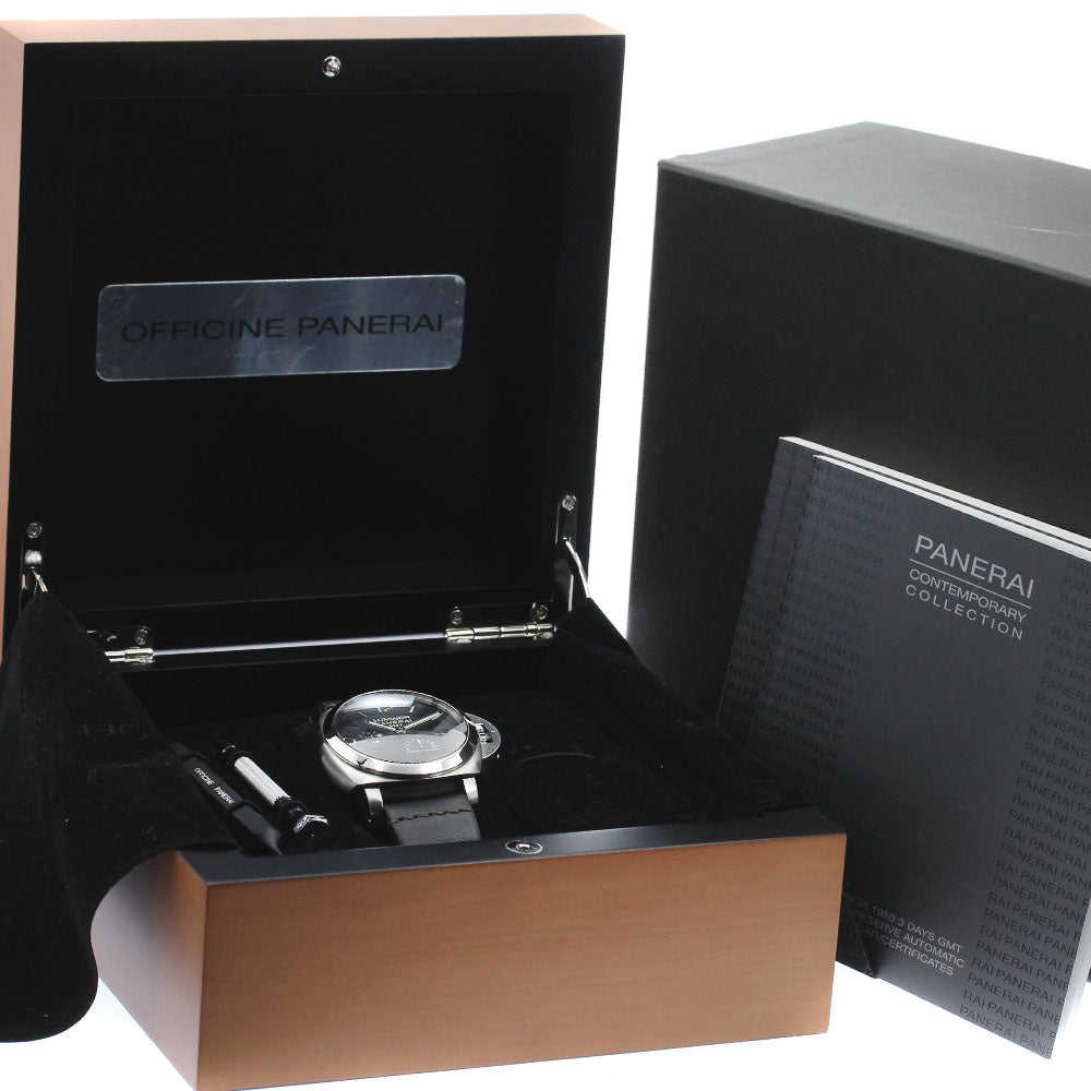 PANERAI Luminor 1950 PAM00321 3 Days GMT black Dial Automatic Men's Watch_918774