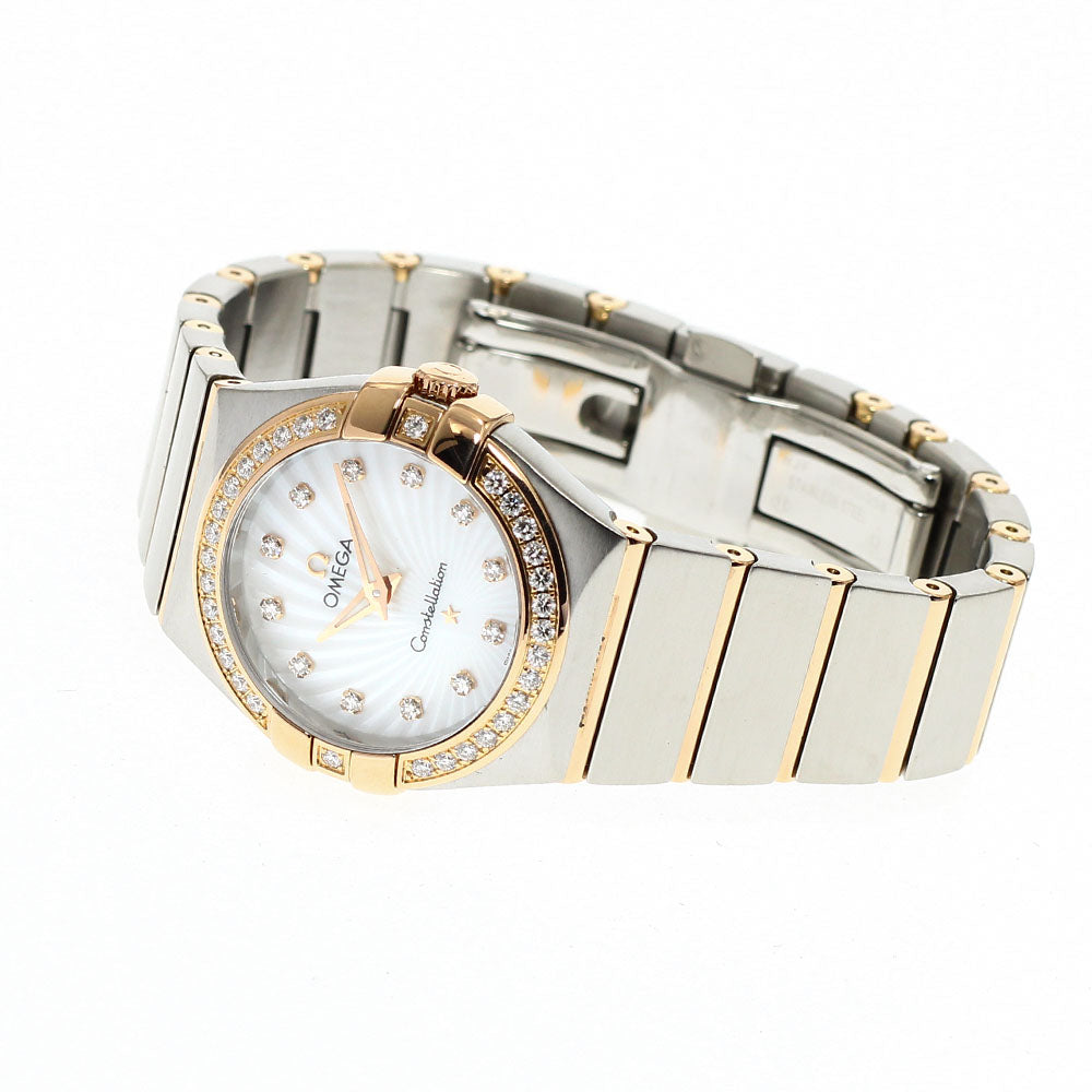 OMEGA Constellation brush 123.25.27.60.55.002 Diamond bezel Quartz Ladies_918779