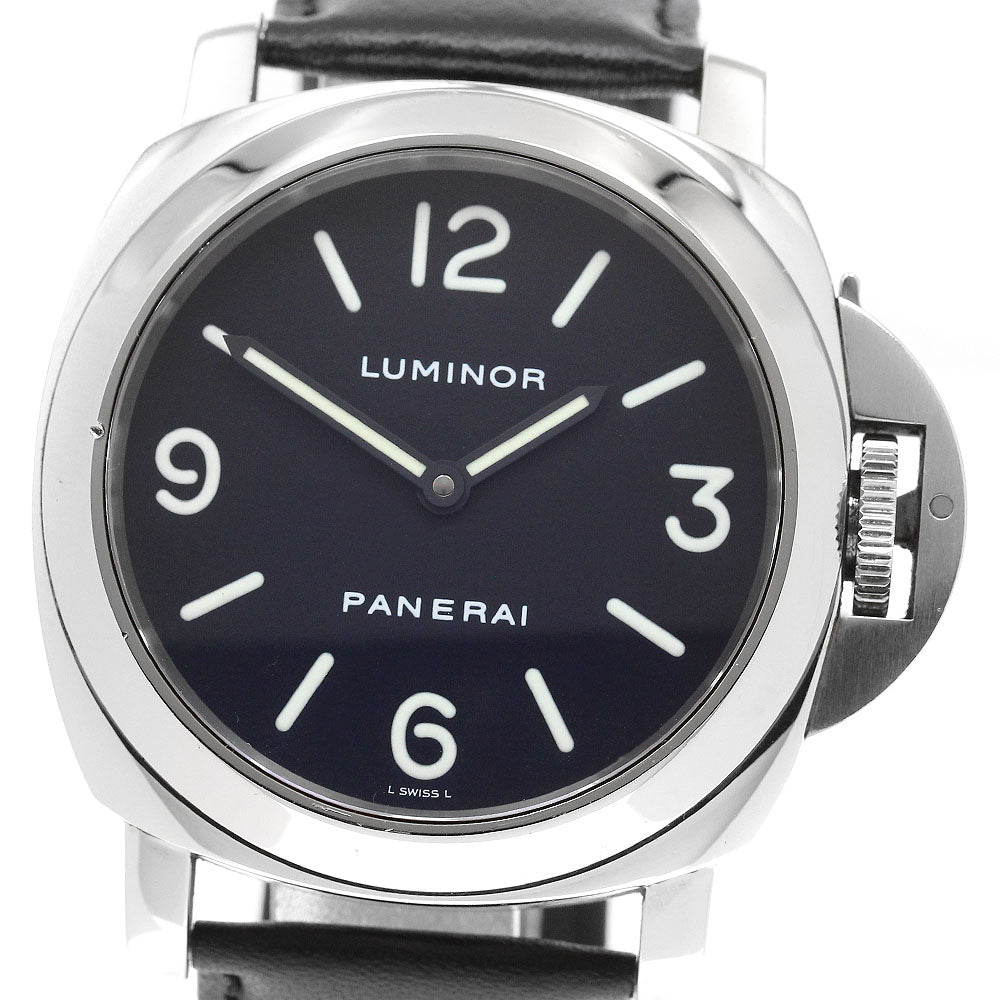 PANERAI Luminor Base 44MM PAM00112 Black Dial Hand Winding Men's Watch_918796