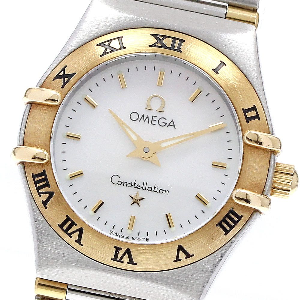 OMEGA Constellation 1362.70 White shell dial harf bar White shell Dial Quartz Ladies Watch_918799
