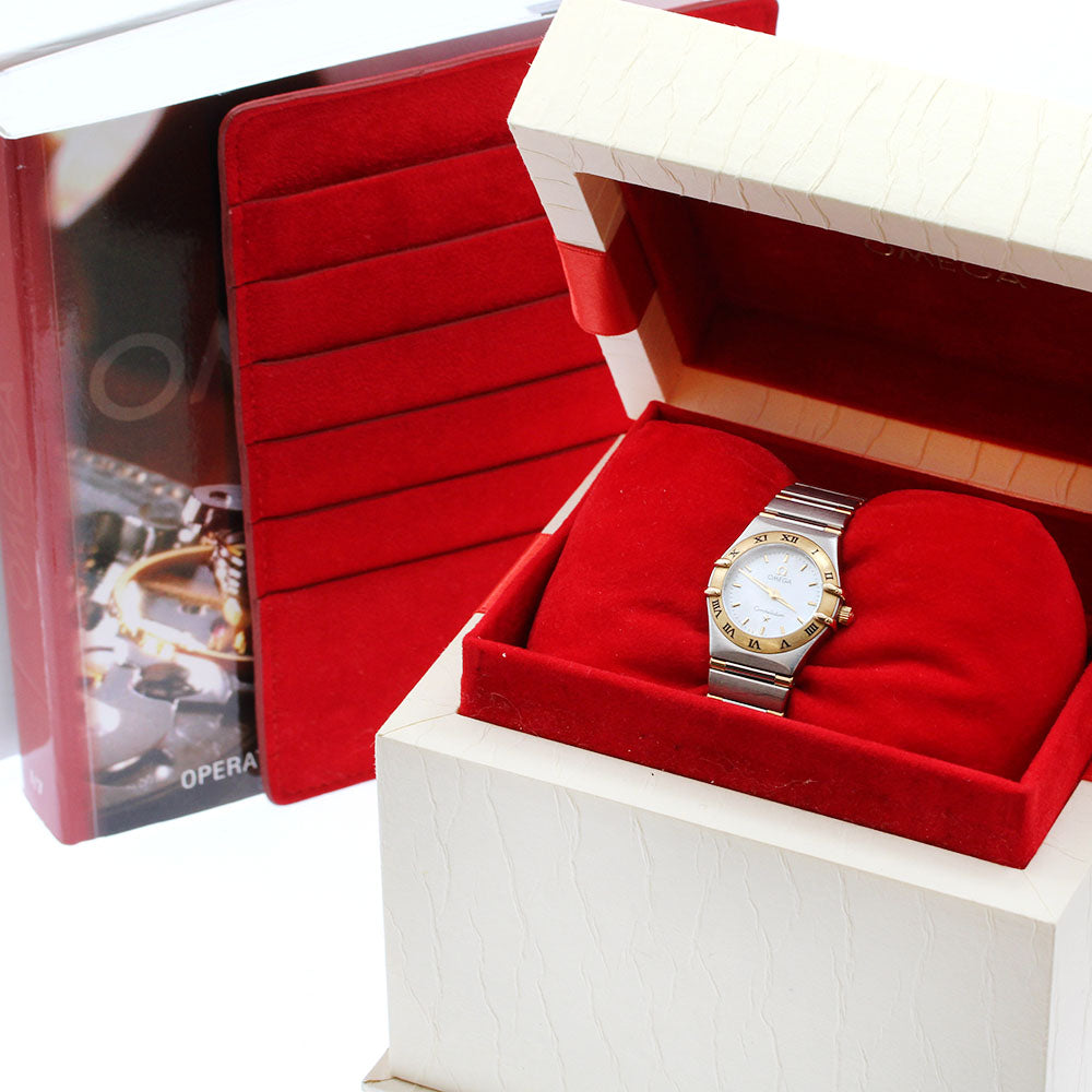 OMEGA Constellation 1362.70 White shell dial harf bar White shell Dial Quartz Ladies Watch_918799