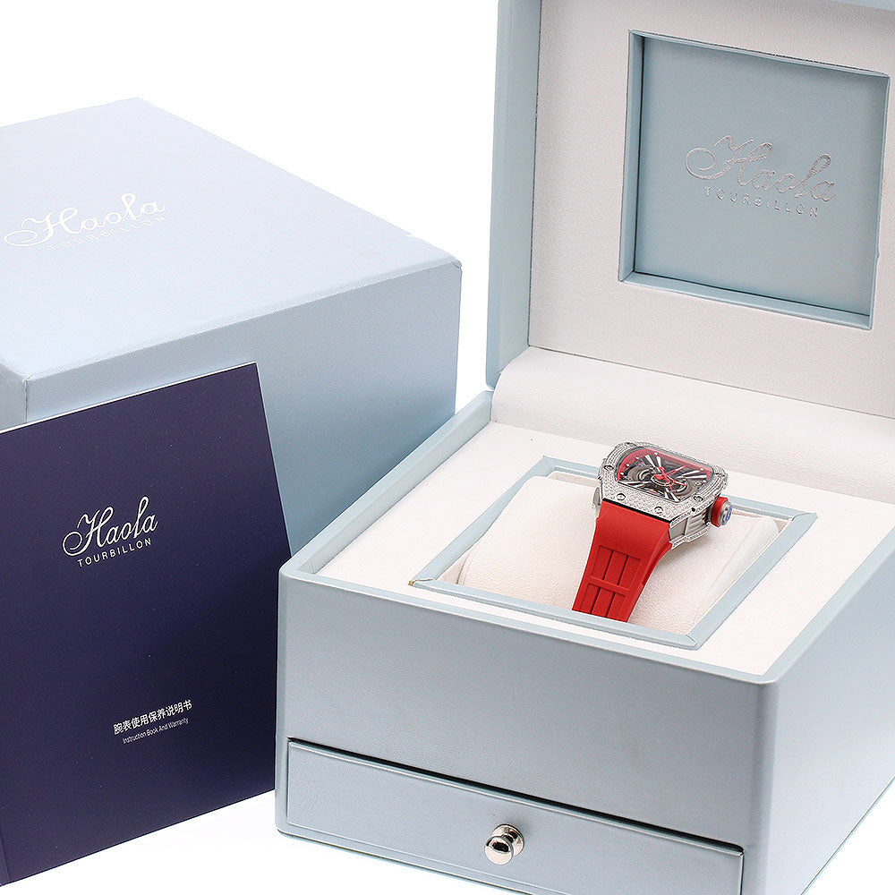 HAOFA mechanical 1907L CrystalBezel skeleton Dial Automatic Men's Watch_918809