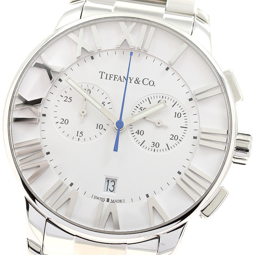 TIFFANY&Co. Atlas 32777562 Chronograph Date white Dial Quartz Men's Watch_918816