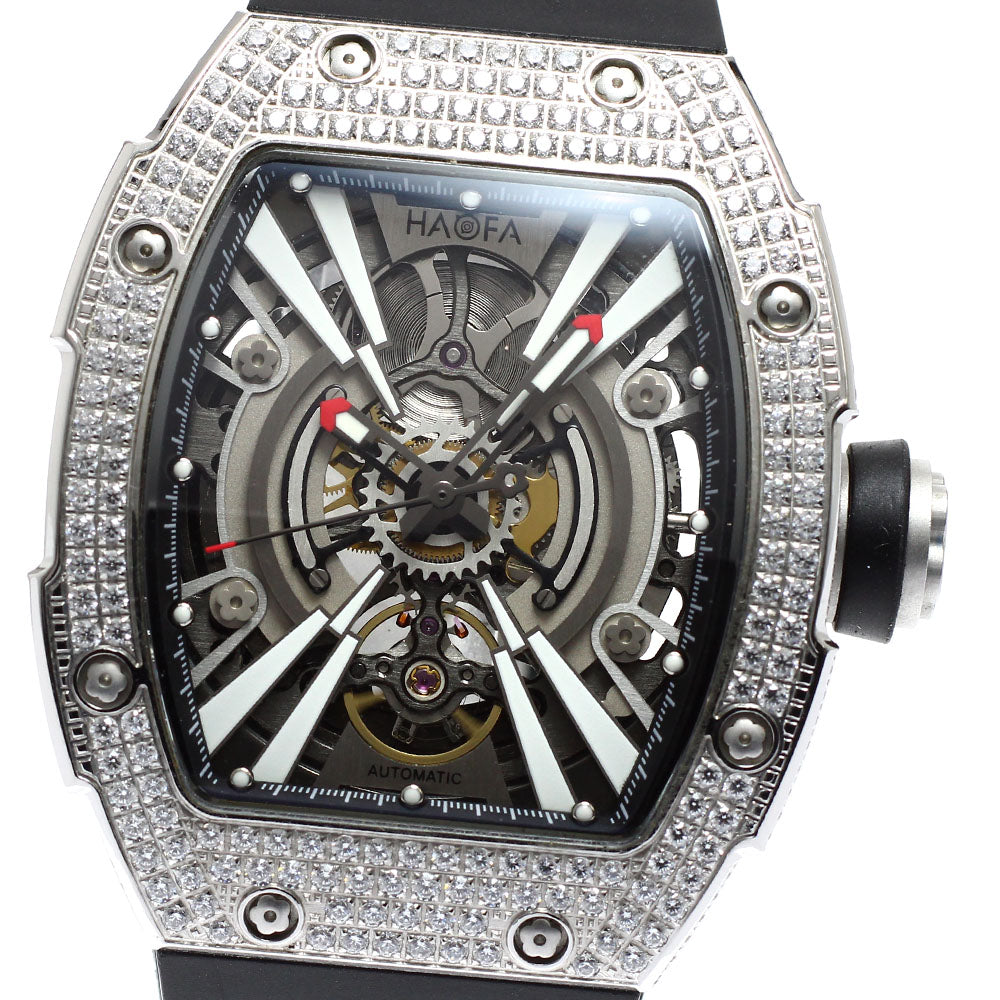 HAOFA mechanical 1907L Diamond Bezel skeleton Dial Automatic Men's Watch_918831