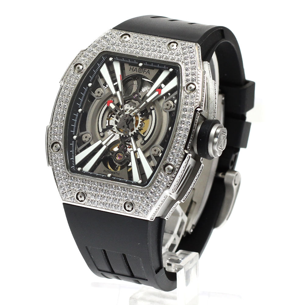 HAOFA mechanical 1907L Diamond Bezel skeleton Dial Automatic Men's Watch_918831
