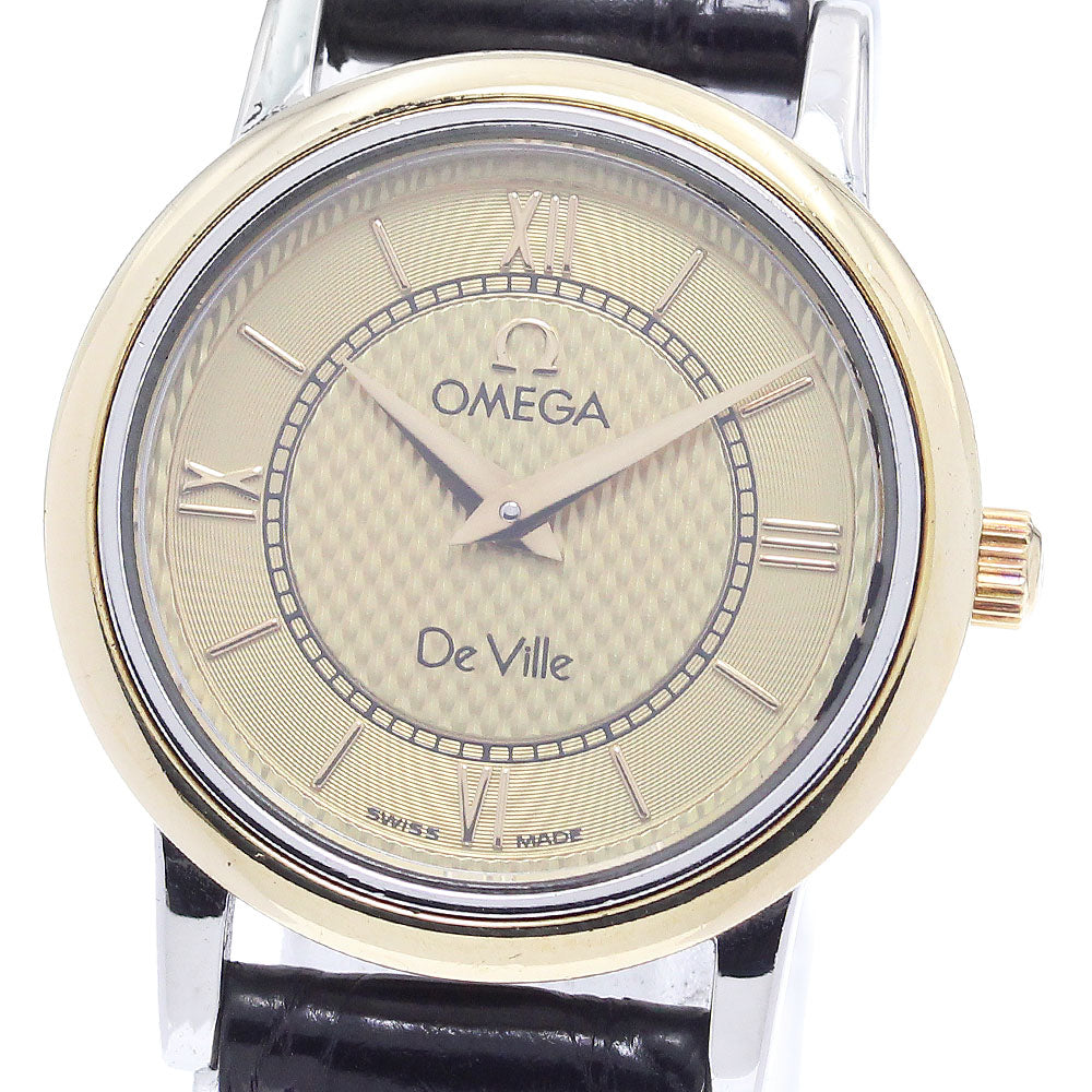 OMEGA De Ville Gold Dial Quartz Ladies Watch_918849