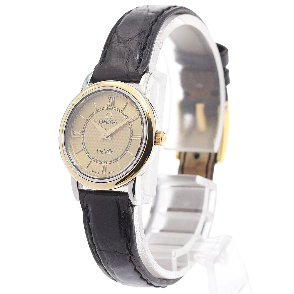 OMEGA De Ville Gold Dial Quartz Ladies Watch_918849