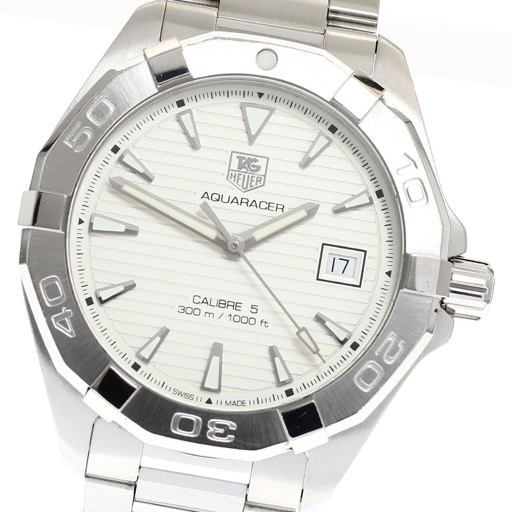 TAG HEUER Aqua racer WAY2111 Caliber 5 Silver Dial Automatic Men's Watch_918852
