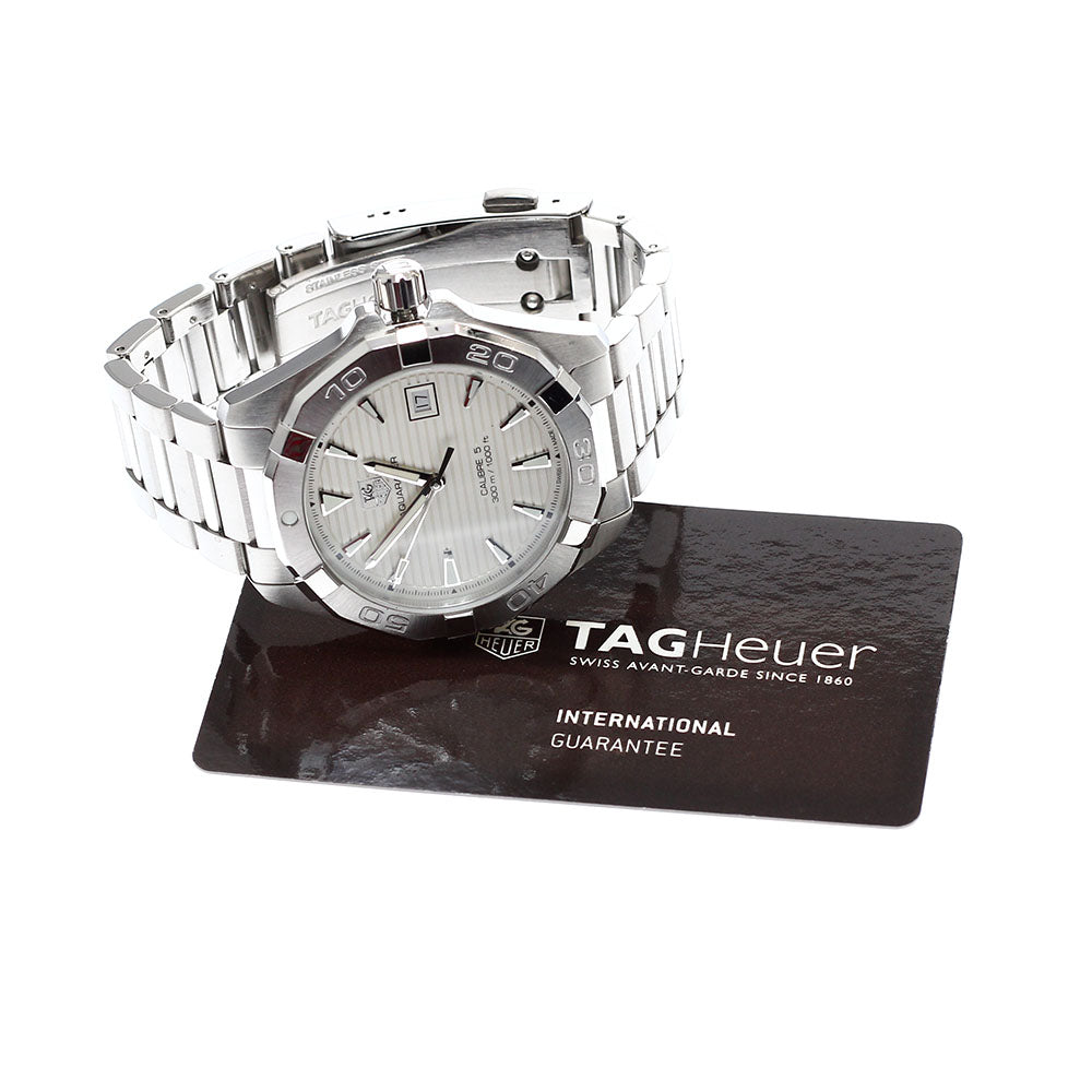 TAG HEUER Aqua racer WAY2111 Caliber 5 Silver Dial Automatic Men's Watch_918852