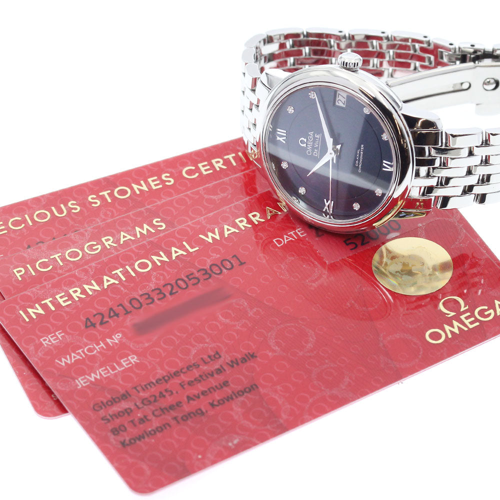 OMEGA De Ville Prestige 8P Diamond Date Coaxial Automatic Ladies Watch_918855