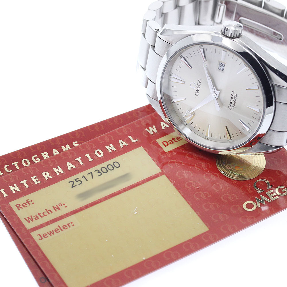 OMEGA Seamaster Aqua Terra 2517.30 Date Silver Dial Quartz Men's Watch_918912