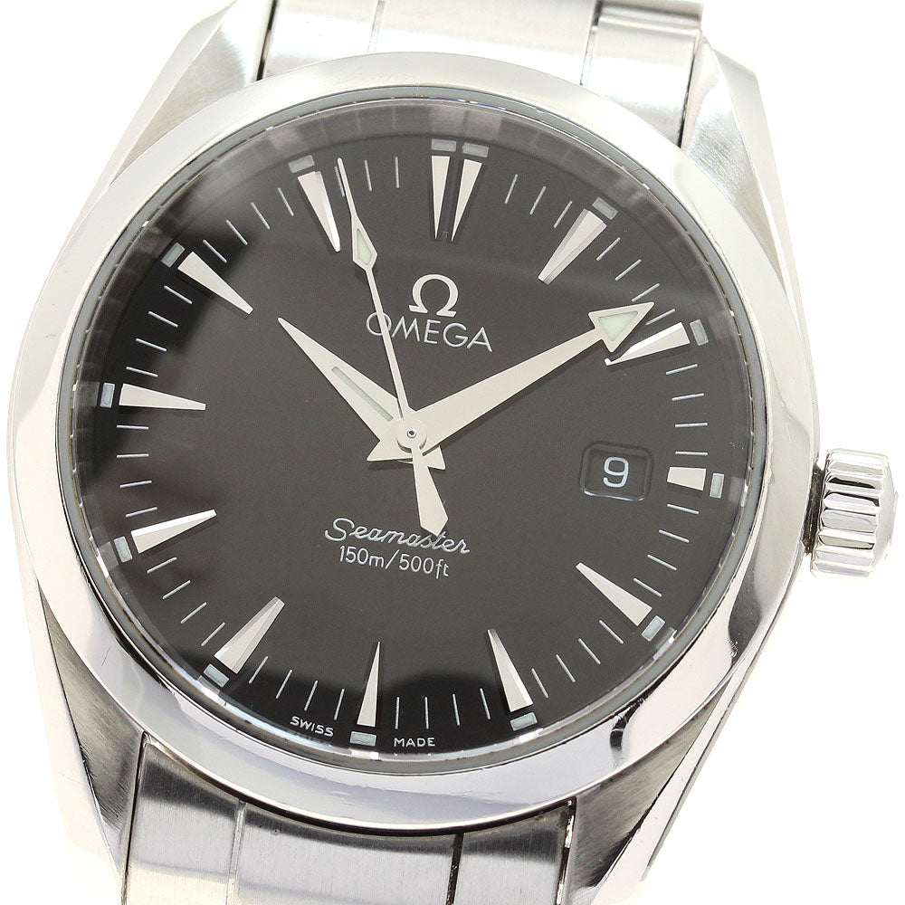 OMEGA Seamaster Aqua Terra 2518.50 Date black Dial Quartz Boy's Watch_918943