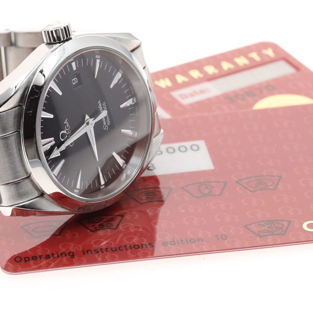 OMEGA Seamaster Aqua Terra 2518.50 Date black Dial Quartz Boy's Watch_918943