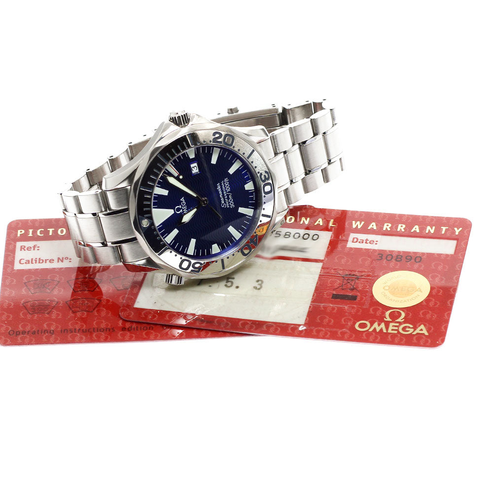 OMEGA Seamaster 300 2265.80 Date blue Dial Quartz Men's Watch_918944