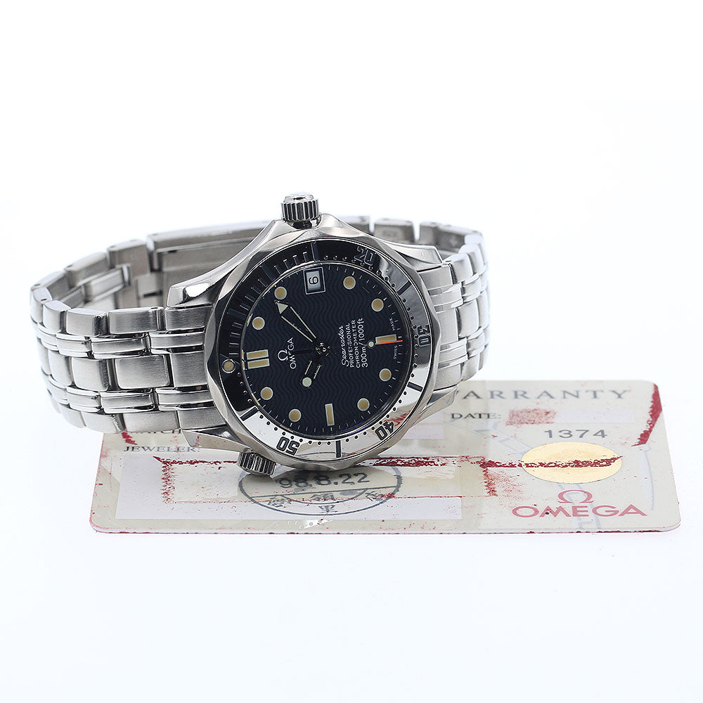 OMEGA Seamaster Diver 300M 2552.80 Date Navy Dial Automatic Boy's Watch_918966