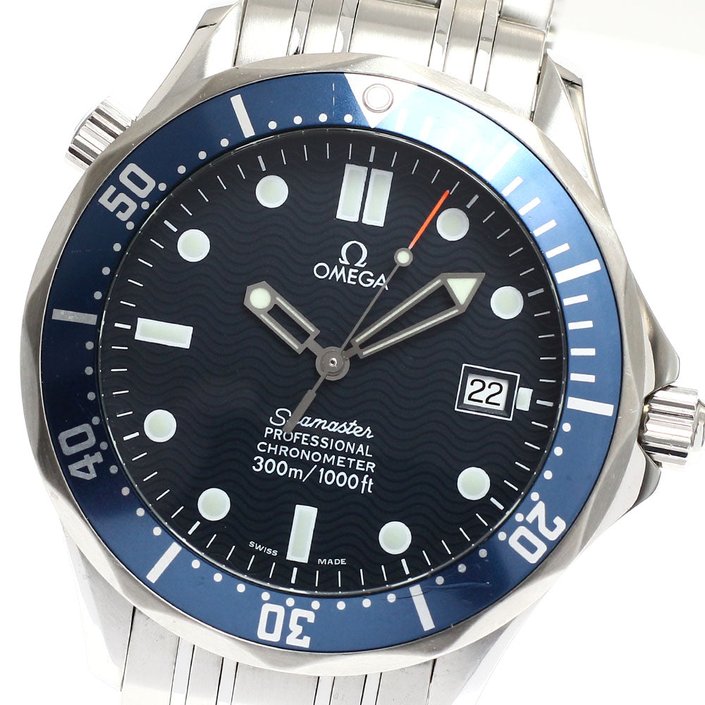 OMEGA Seamaster300 2531.80 Date Navy Dial Automatic Men's Watch_918968