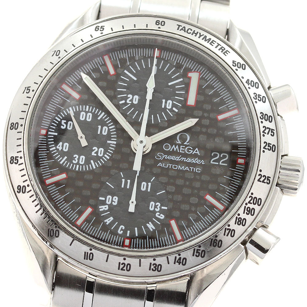 OMEGA Speedmaster Racing Michael Schumacher 3519.50 Date Black carbon Dial Automatic Men's Watch_918983