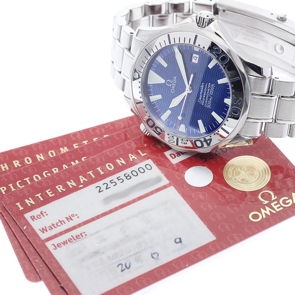 OMEGA Seamaster 300 2255.80 Date blue Dial Automatic Men's Watch_918998