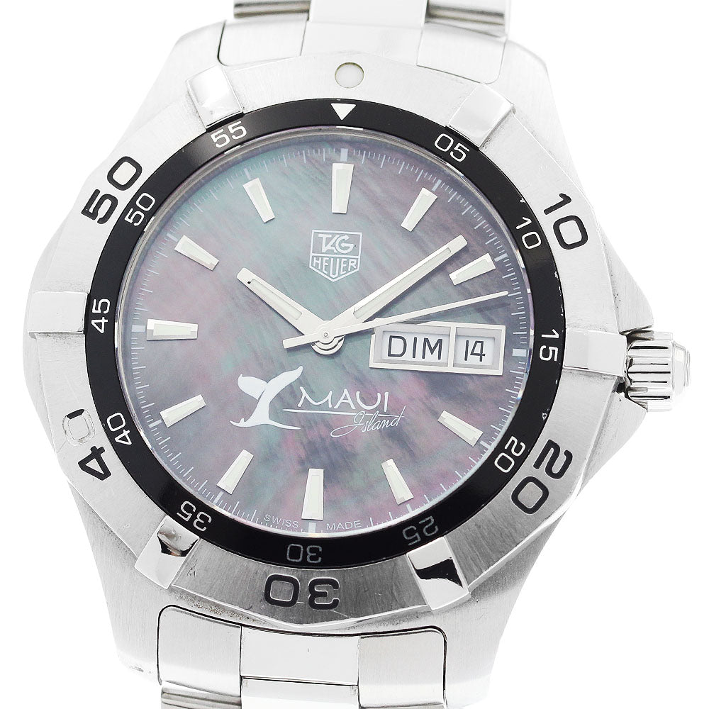 TAG HEUER Aquaracer Maui WAF2012.BA0818 Day date Black shell Dial Automatic Men's Watch_919012