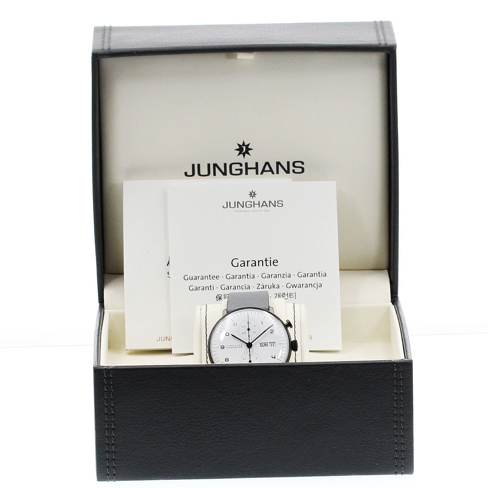 JUNGHANS Max Bill Chronoscope 027/4008.05 Day date Automatic Men's Watch_919018
