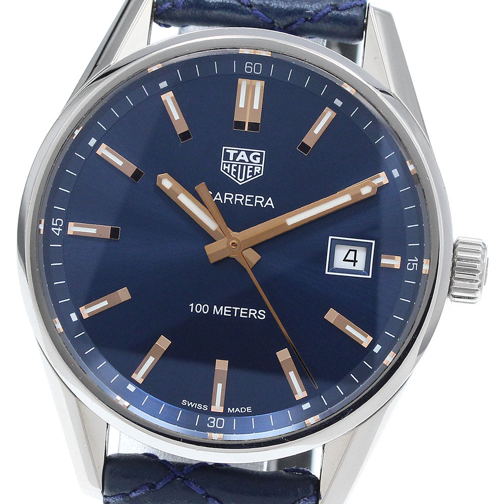 TAG HEUER Carrera WAR1112 Date Navy Dial Quartz Men's Watch_919021