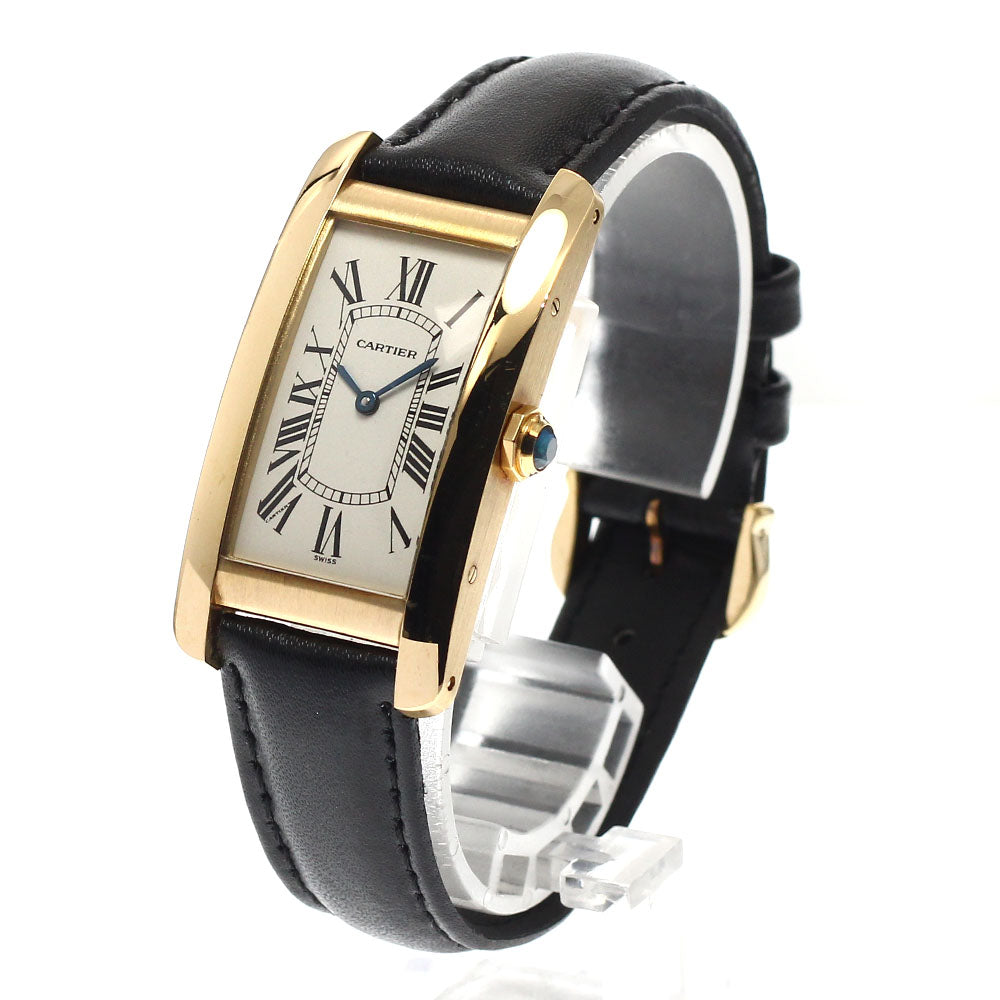 CARTIER tank american MM W2601456 18K Yellow Gold Quartz Boy's Watch_919036