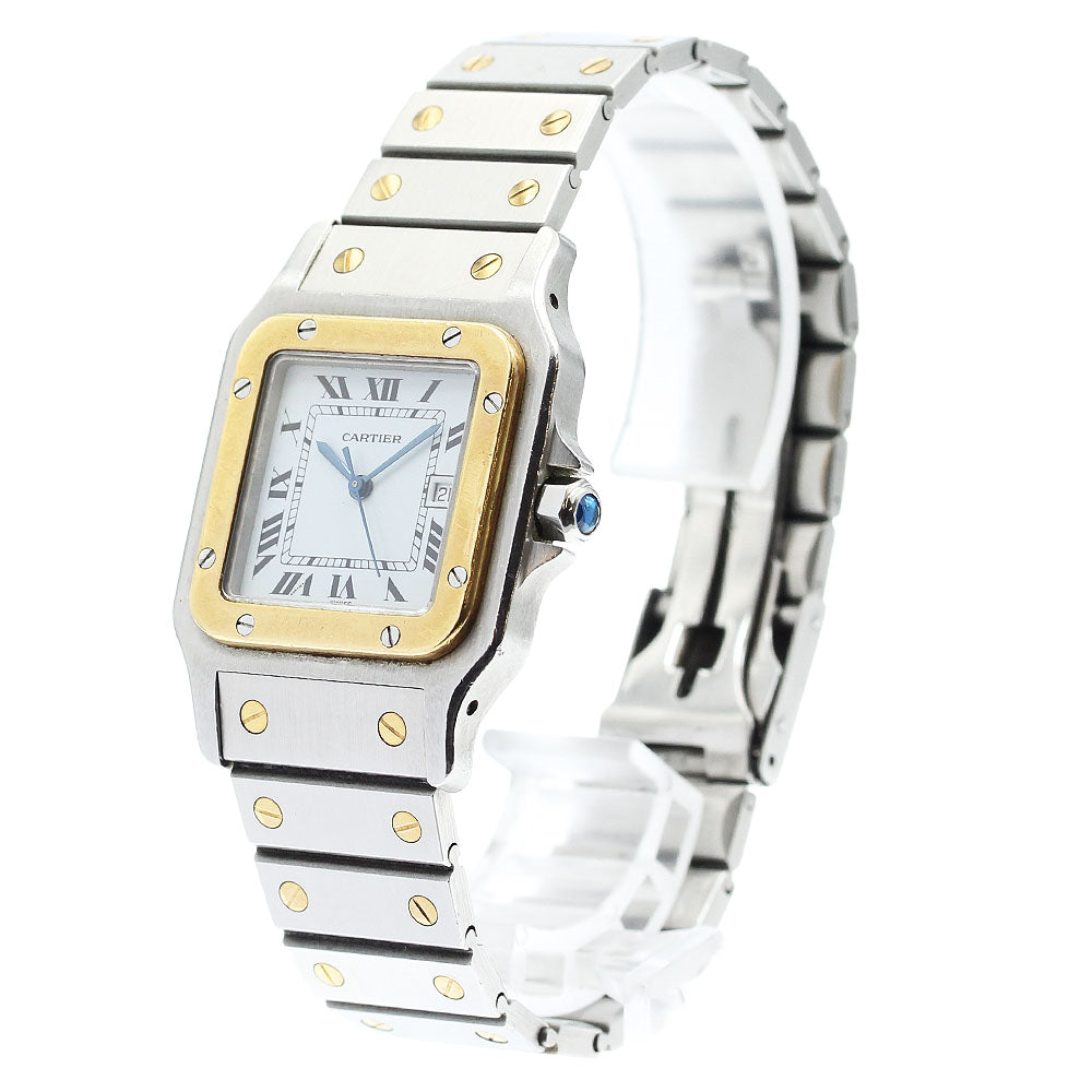 CARTIER Santos GalbeeLM Date white Dial Automatic Men's Watch_919101