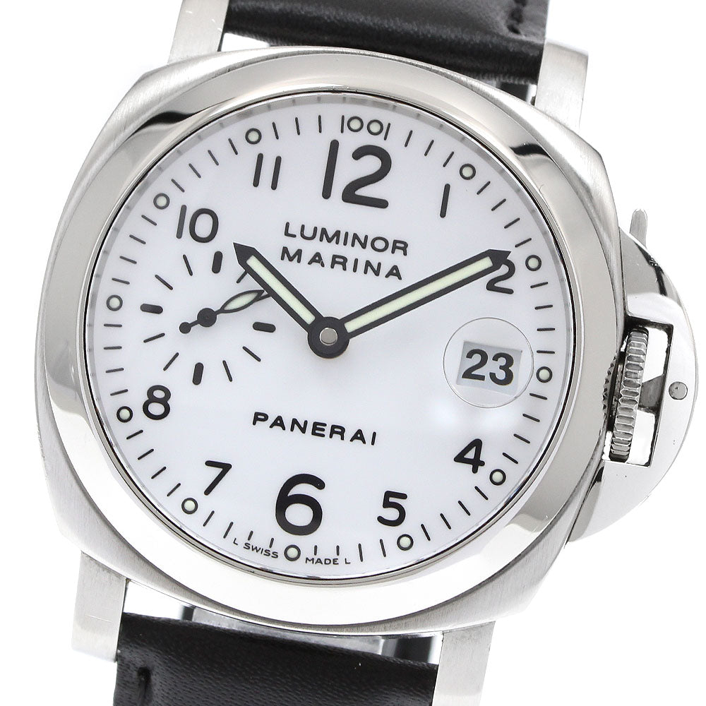 PANERAI Luminor Marina PAM00049 Small seconds white Dial AT Men's Watch_919108