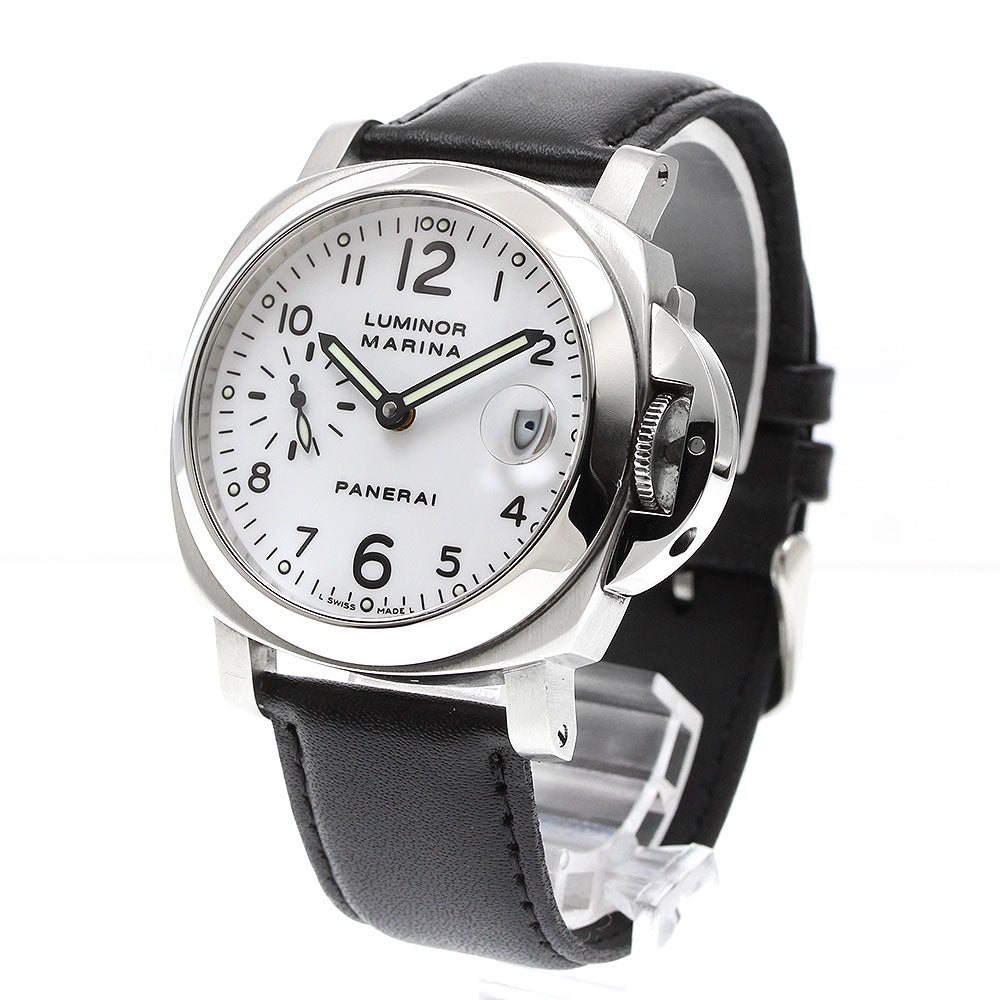 PANERAI Luminor Marina PAM00049 Small seconds white Dial AT Men's Watch_919108