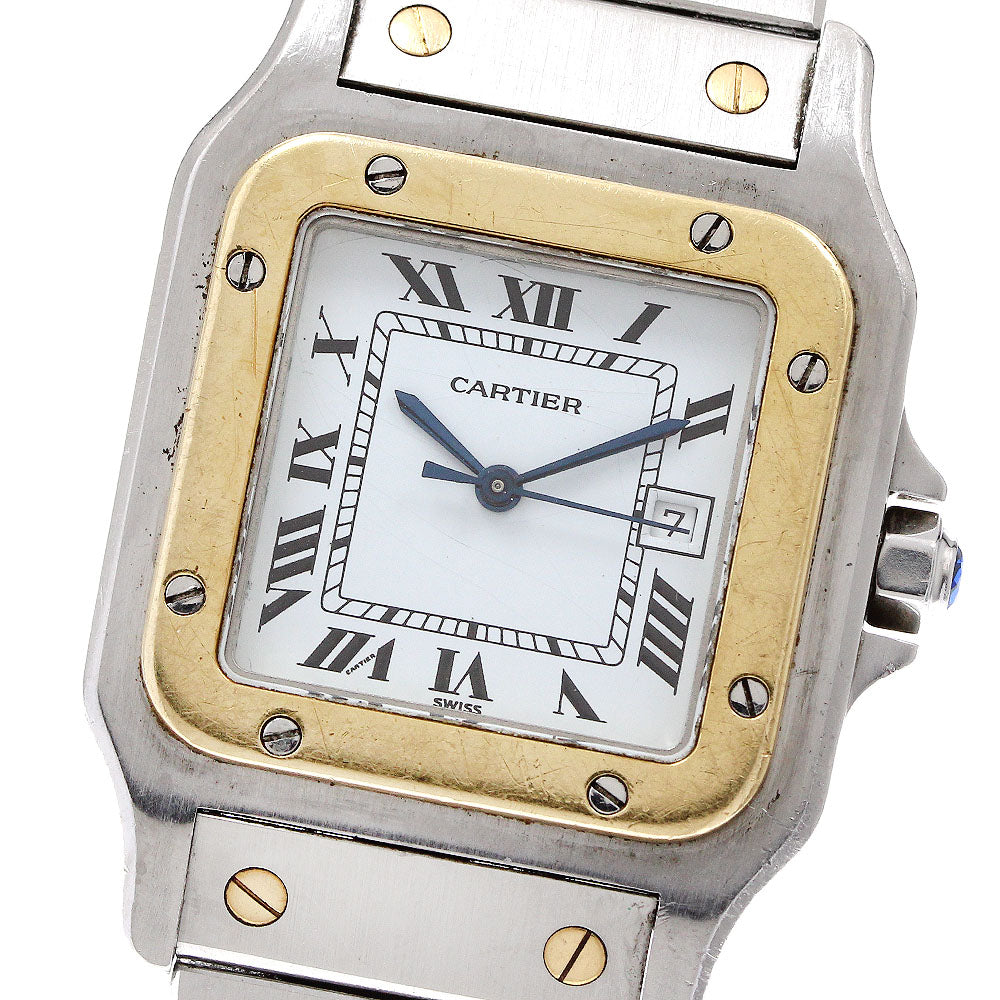 CARTIER Santos GalbeeLM Kannon Buckle Date white Dial Automatic Men's_919149