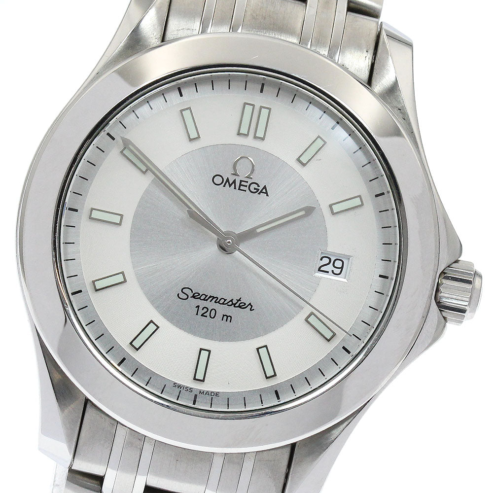 OMEGA Seamaster 120 2511.32 Date Silver / White Dial Quartz Men's Watch_919172