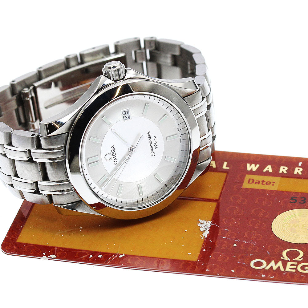 OMEGA Seamaster 120 2511.32 Date Silver / White Dial Quartz Men's Watch_919172