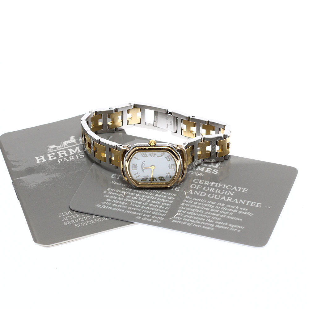 HERMES Rally RA1.240 white Dial Quartz Ladies Watch_919175