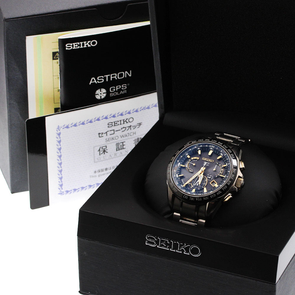 SEIKO Astron SBXB073/8X53-0AB0-2 Date Solar Powered Radio Men's Watch_919180