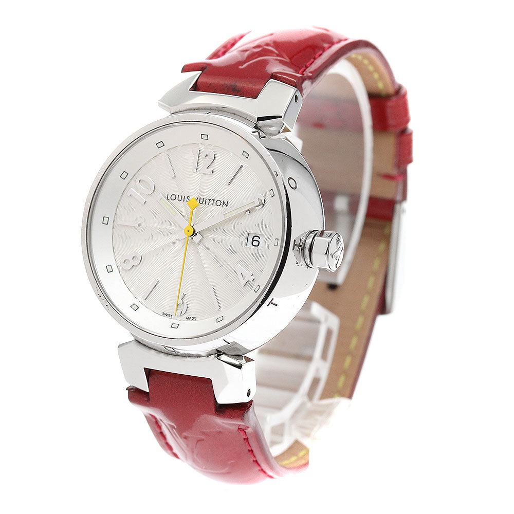 LOUIS VUITTON Tambour Hologram Q1313 Date Silver Dial Quartz Ladies Watch_919194