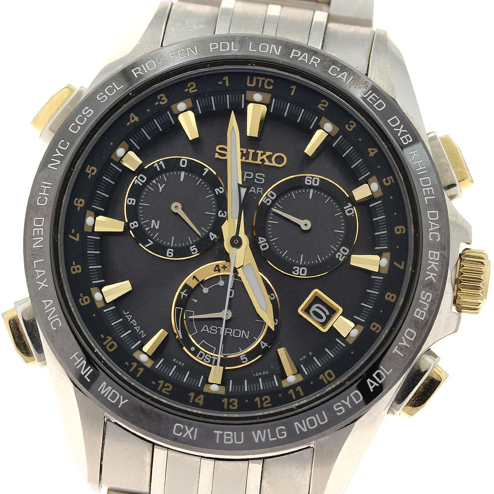 SEIKO Astron SBXB007/8X82-0AB0-1 GPS Solar Powered Radio Men's Watch_919201
