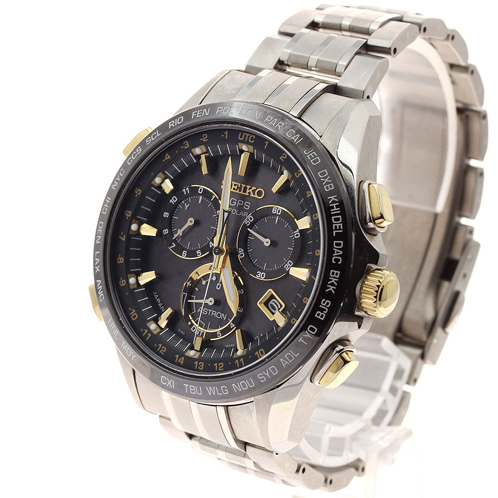 SEIKO Astron SBXB007/8X82-0AB0-1 GPS Solar Powered Radio Men's Watch_919201